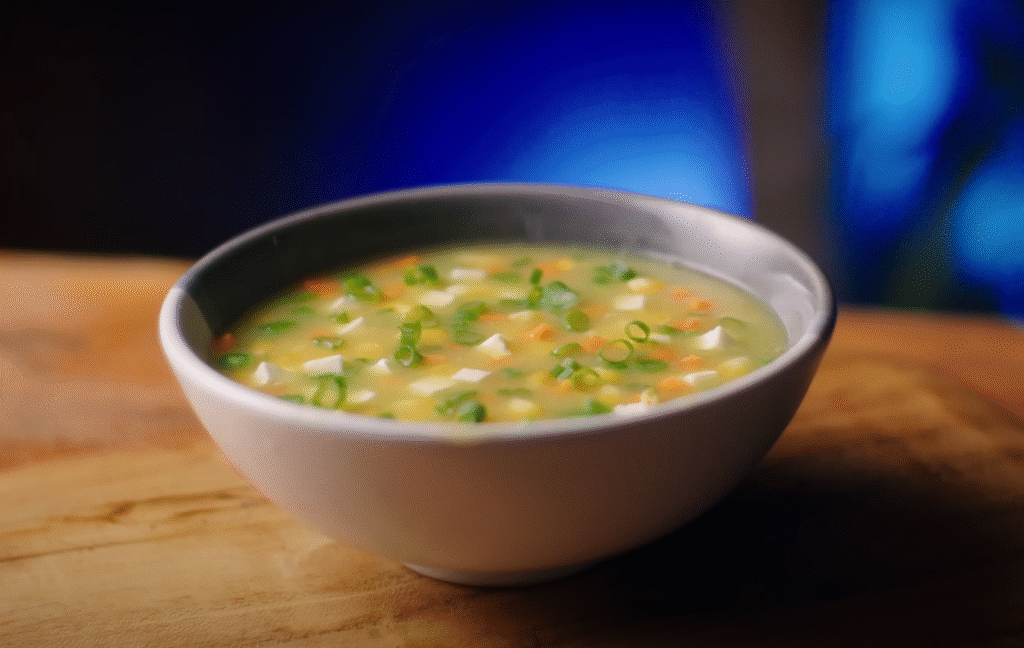 Quick Veg Sweet Corn Soup Recipe