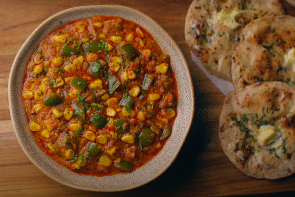 How To Make Corn Capsicum Masala Recipe