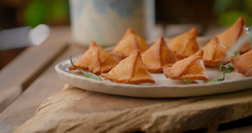 Cheese And Corn Samosa Recipe