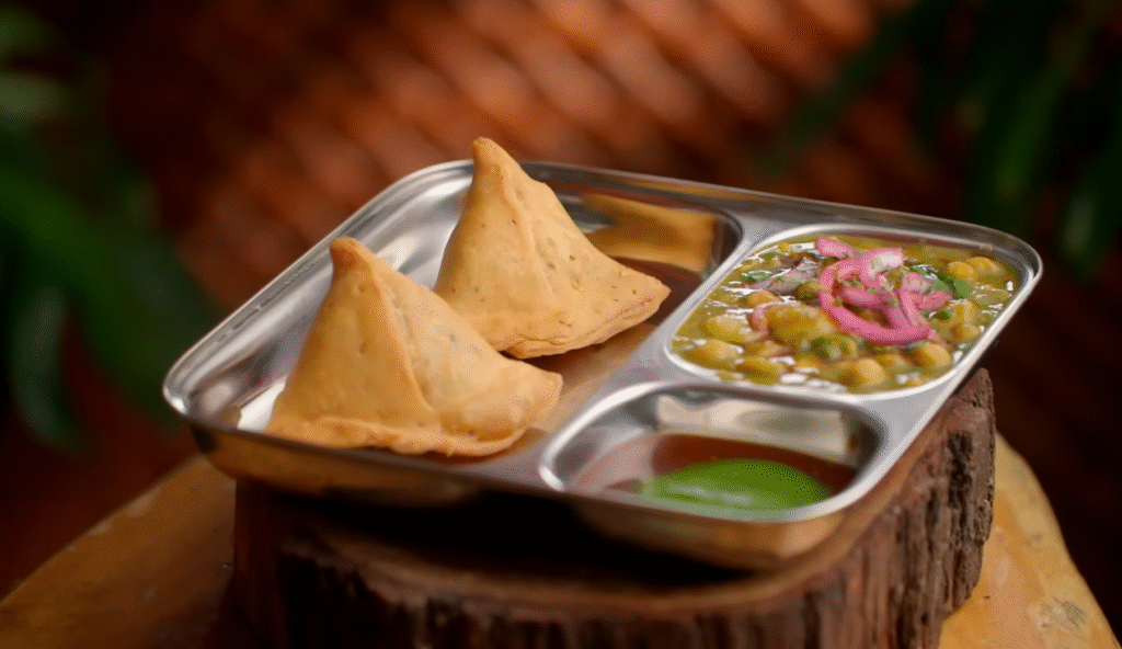 Punjabi Samosa And Chole Recipe