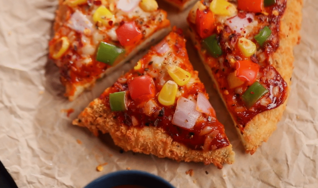 Paneer Crust Pizza Recipe