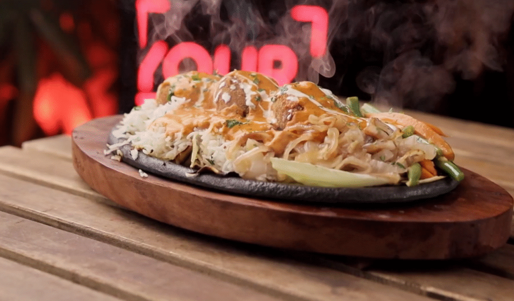 Aloo Tikki Sizzler Recipe